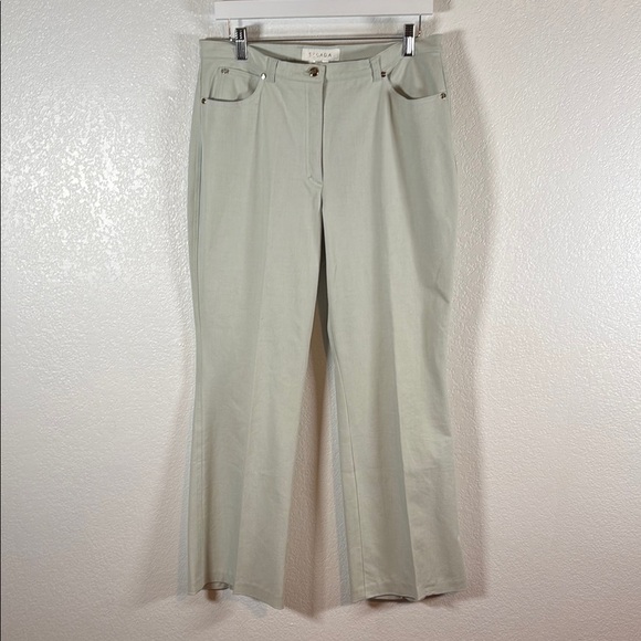 Escada Aqua Stretch Flare Pant Size 42EU - Picture 1 of 7